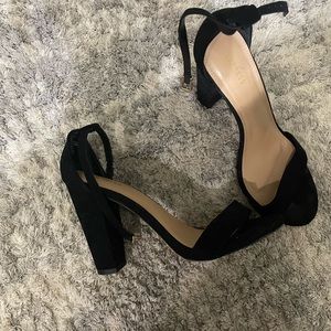 Express suede heels.